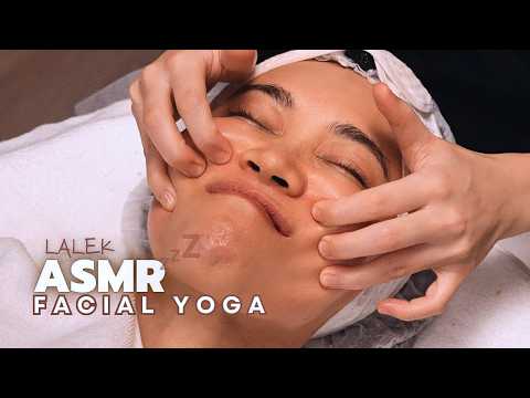 Facial Yoga Massage ASMR | Real Spa in Bangkok (Soft Spoken Intro)