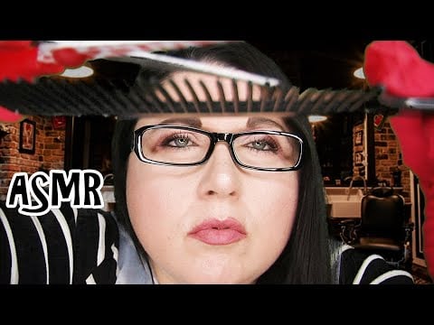 ASMR Men's Haircut Barber Shop 💈 Roleplay (Clippers, Gloves, Plastic Apron, Scissors, Spray Sounds)
