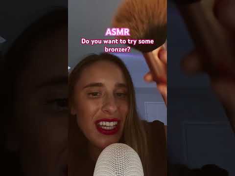 Do you want to try some bronzer? #asmr #asmrmakeup #asmrvideo #asmrsleep #asmrcommunity #asmrsounds