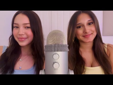 my friend tries ASMR!