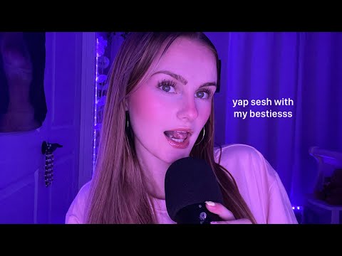 ASMR Tingly Whisper Ramble - life update, yap sesh, whispers + mouth sounds