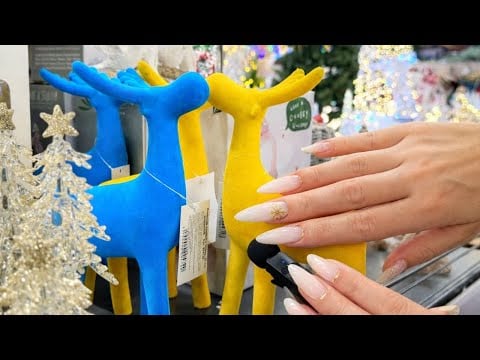 ASMR 🎄✨ Public ASMR | Christmas Items • Gentle Tapping & Scratching