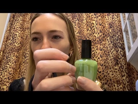 asmr roleplay doing your holiday nails💅❤️💚