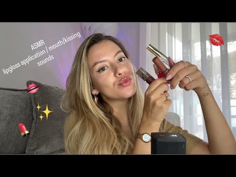 Lip Gloss ASMR 💋 | Kiss Sounds & Mouth Triggers 💄✨