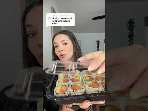 ASMR MINI SUSHI MUKBANG 🍣 #asmr #sushi #mukbang #whispering