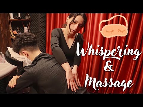 ASMR Chair Massage With Inaudible Whisper | Miss Melek