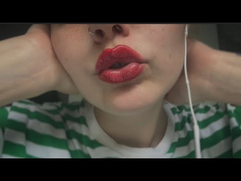 ASMR - Kissing You to Sleep - Whispered Positive Affirmation - Close up