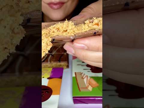 Trying NEW Dubai chocolate flavors #asmr #chocolate #dubai #shorts #summerofgoals