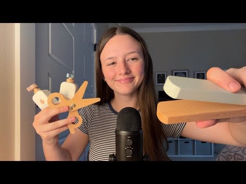 ASMR Wooden Haircut And Style 🪮💇‍♀️