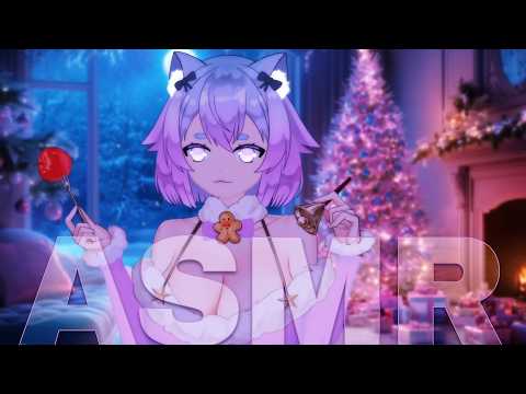 ASMR | Cozy Christmas Tingles with a Cute Cat | Calming and Relaxing