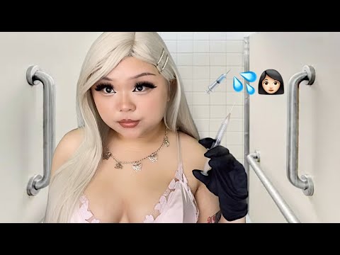 ASMR valley girl gives you $5 botox in the bathroom stall (realistic) 💉💦