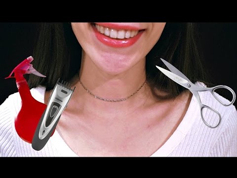 ASMR Haircut For Men Roleplay (Spray Bottle, Scissors, Electric Clipper)