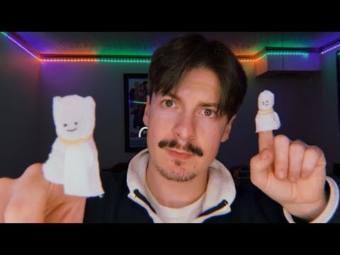 [ASMR] Finger Ghosts | Up Close Visual ASMR Triggers | Light Triggers