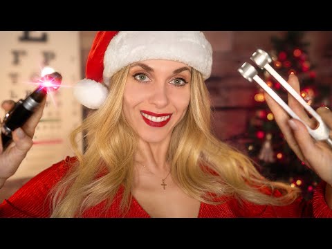ASMR Santa Girl cleans your Ears roleplay, Personal Attention, Otoscope ear cleaning