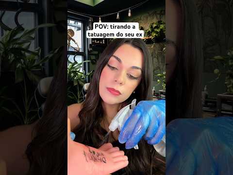 POV: tirando a tatuagem do seu ex #asmr #asmrbrasil #humor #comedia
