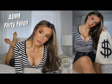 ASMR Flirty Felon Breaks In | soft spoken