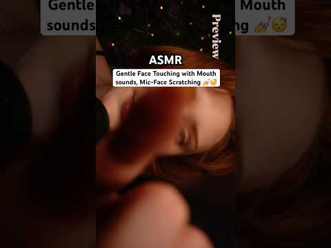full asmr 👆🏻 Gentle Face Touching with Mouth sounds, Mic-Face Scratching 💅Eye cleaning plucking