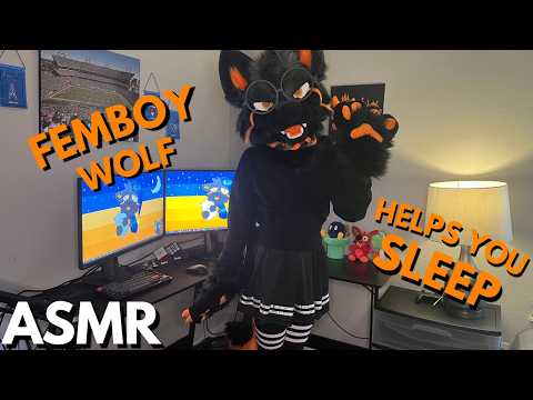 [Furry ASMR] Your Femboy Wolf Friend Helps You Sleep