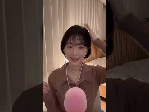 [미니ASMR] 팅글 가득 위스퍼링 근황 토크🧸 #asmr #visualtingle #personalattention #tingles #whispering #shorts