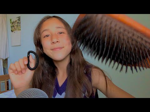 ASMR Your Best Friend Braids Your Hair Role Play