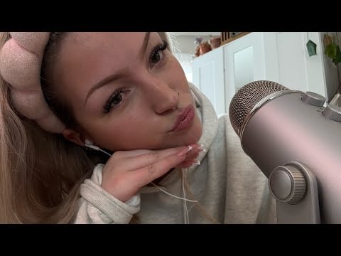 ASMR trying a GRWM / do my makeup with me 💞