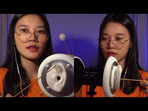 ASMR Fast & Intense Ear Cleaning  (ปั่นหูแบบสะใจ) | 3Dio | No Talking