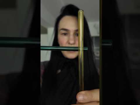 glass straw measurement asmr