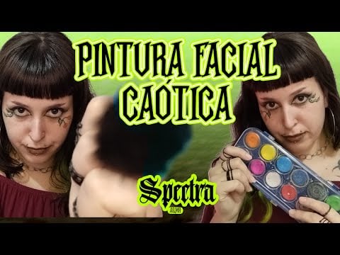 PINTURA FACIAL RÁPIDA E CAÓTICA | ASMR ROLEPLAY (gatilhos visuais, sons em camadas)