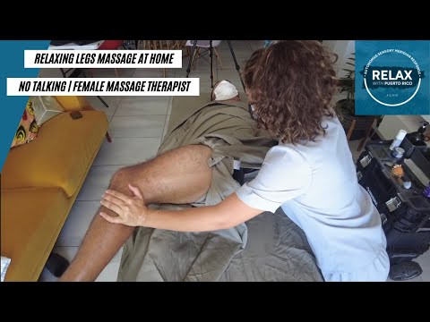 Relaxing Leg Massage | At-Home Spa Session | No Talking