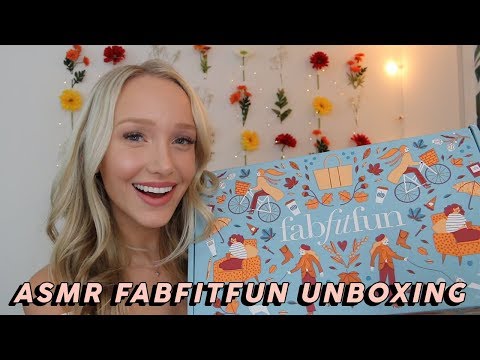 ASMR UNBOXING AUTUMN FABFITFUN BOX! (Tapping, Scratching, & Other NEW Triggers!) | GwenGwiz