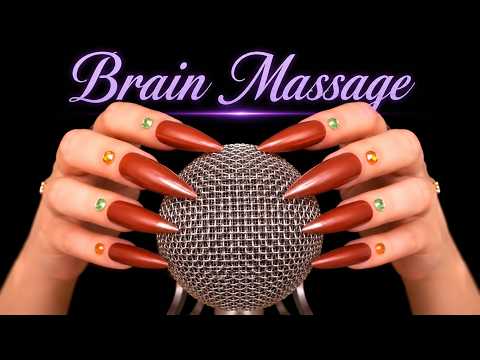 ASMR Brain Massage 🌙 Mic Scratching, Foam Cover, Plastic Wrap, Tapping & More | No Talking