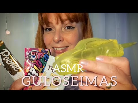 Barulhos deliciosos 😋 ASMR COMENDO GULOSEIMAS 🍭🍫🍬#asmrdelicius