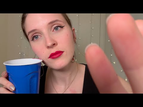 ASMR Comforting You at a New Year's Party (whispered, muffled party noise)