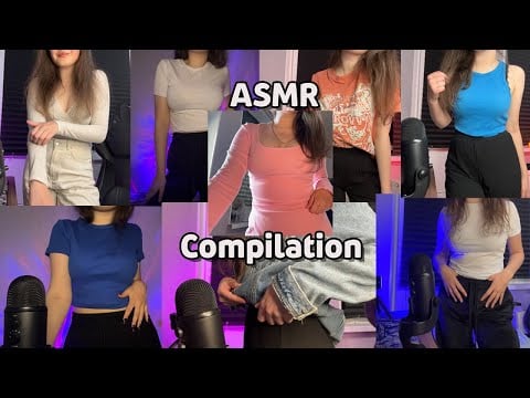 MEGA FABRIC SCRATCHING 👗💙 ASMR COMPILATION *1 hour*