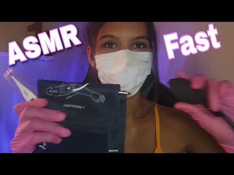 ASMR  MÉDICA TE EXAMINANDO SÓ QUE RÁPIDO 🩺 / asmr rápido