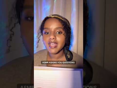 ASMR AskingYou Important Questions!! #asmrshorts
