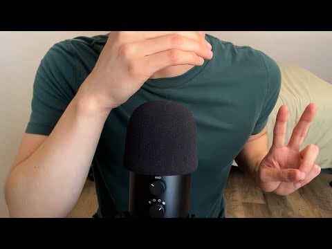 ASMR | Gentle mouth sounds, made up trigger words, and inaudible whispers