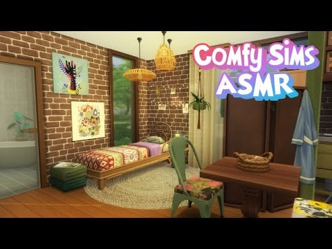 Sims ASMR 🏡 Let's Decorate This Cozy Tiny House! ✨ Close Up Whispering