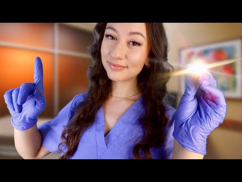 ASMR The MOST Detailed Cranial Nerve Exam Roleplay 😴 Eye Exam, Focus Tests & Follow My Instructions