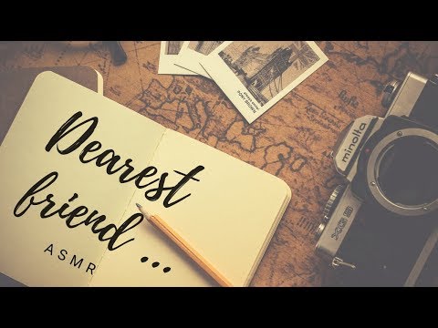 ASMR Writing A Letter - Dearest Friend 📝 Mellow Nique