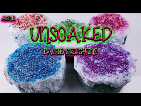 ASMR Satisfying Unsoaked Paste Floral Foam Crushing - Relaxing ASMR Sleep