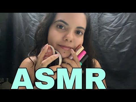 ASMR Caseiro: Mostrando algumas Maquiagens