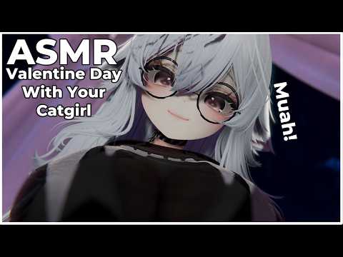 Clingy Catgirl Valentine ASMR | Kisses & Falling Asleep Together【ASMR Vrchat】
