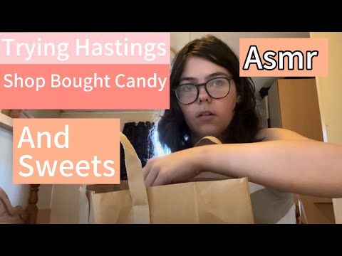 Asmr Tasting and unwrapping 🍬 and sweets