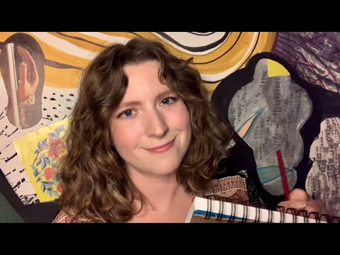 ASMR Sketching You 🎨 (drawing sounds, personal attention, gentle whispering)