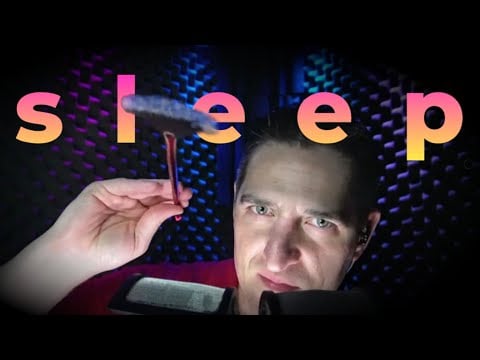 Brushing Your Face 😴 to Sleep with Mouth Sounds #ASMR Comforting Words #SleepAid
