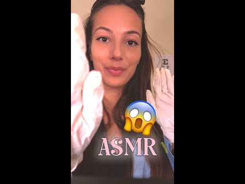 ASMR Eye Exam FAST AND AGGRESSIVE 👀🥼 #shorts medical rp