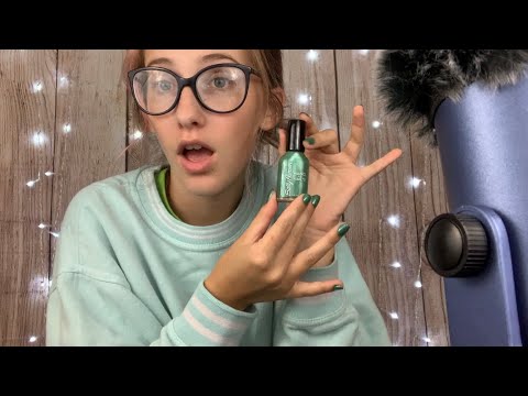 ASMR// Painting my nails and rambling// whispering+ Tapping+ Rambling//