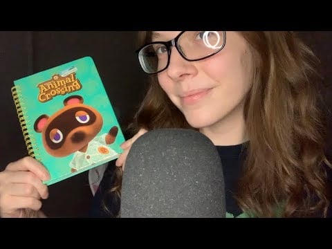 ASMR Tapping On An Animal Crossing Spiral Notebook (No Talking)