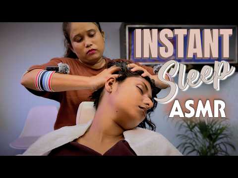 Perfect Head Massage And Scalp Scratching ASMR for Instant Sleep ||  Stress & Fatigue Relief By Shin